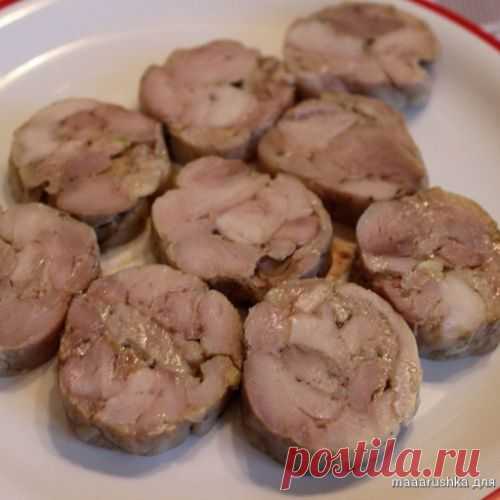 Колбаса куриная домашняя быстрого приготовления