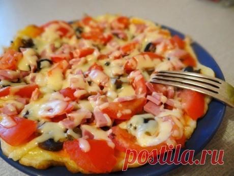 Как приготовить пицца с тонким тестом на сковороде - рецепт, ингредиенты и фотографии