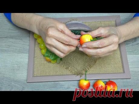 Awesome decoration that creates coziness in the room!Photo frame and plastic plate, handicraft, DIY - YouTube