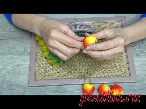 Awesome decoration that creates coziness in the room!Photo frame and plastic plate, handicraft, DIY - YouTube