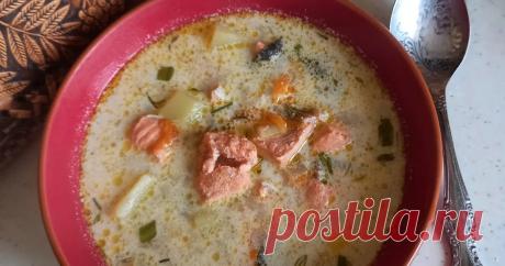 Финская сливочная уха на обед рецепт с фото пошаговый от Кристина - Овкусе #меню #блюдаизрыбы #рыбныйсуп
