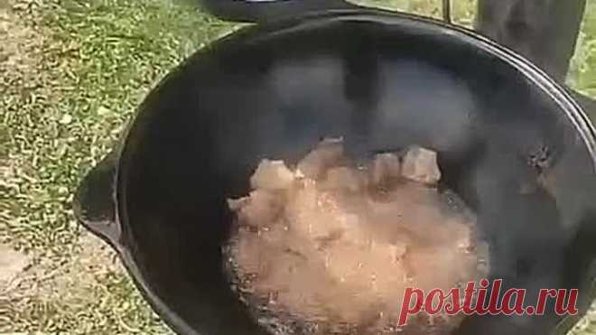 мясо в казане