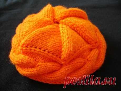 Берет Кексик спицами с описанием вязания | Вязание Шапок - Модные и Новые Модели