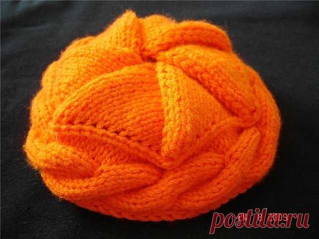 Берет Кексик спицами с описанием вязания | Вязание Шапок - Модные и Новые Модели