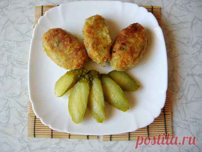 Постные котлеты из картофеля и риса