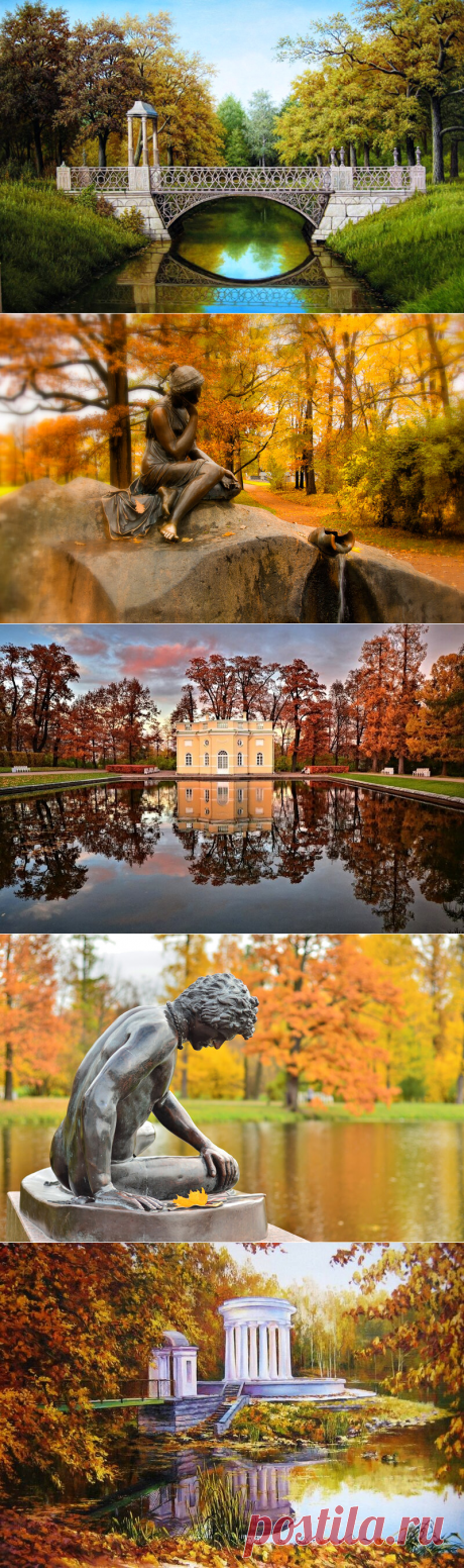 Осенней сказкой встречают нас аллеи парка...