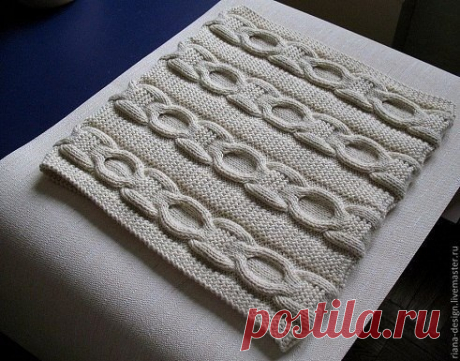 Красивый снуд спицами