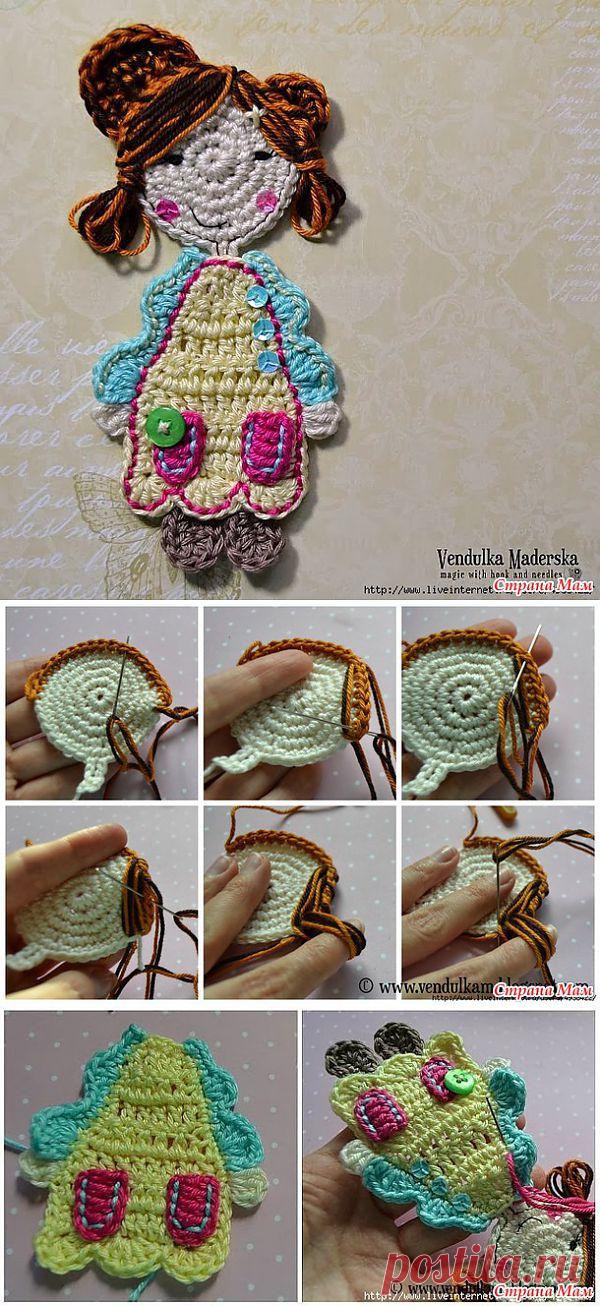 Sweet girl applique от Vendulka Maderska. Мастер-класс..