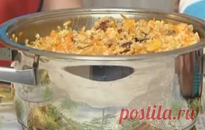 Тыквенная каша с рисом и сухофруктами Энергия солнца - рецепты с фото