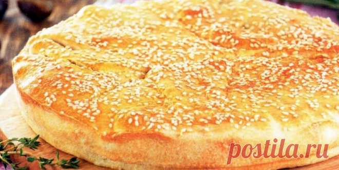 Очень простой заливной пирог для любой несладкой начинки | Четыре вкуса