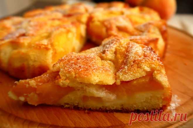 Пирог с персиками — Мой кулинарный дневник