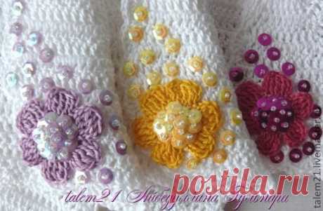 Цветочки из остатков пряжи | Сделай сам!