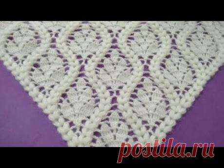 ÇINAR YAPRAĞI MODELİ✔️ ÜÇGEN ŞAL YAPIMI ✔️CROCHET TRIANGLE SHAWL MAKING ✔️