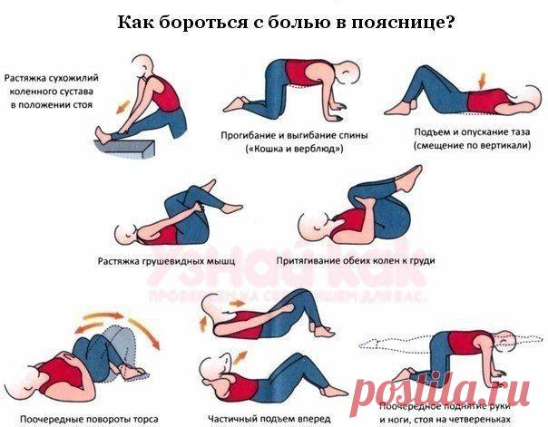 Как бороться с болью в пояснице?