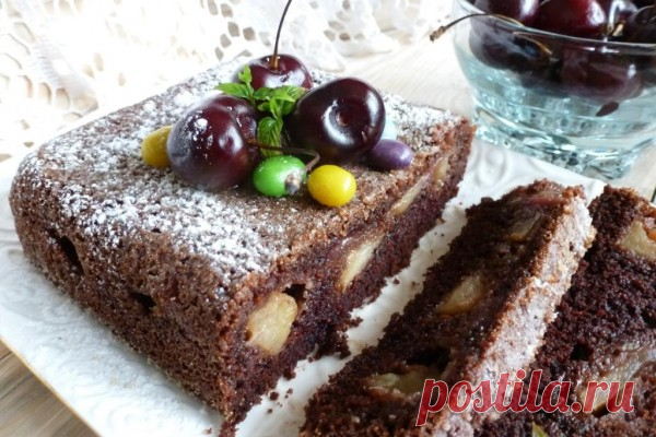 Шоколадный манник с карамелизованными яблоками: vichenka_una — ЖЖ