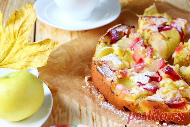 Рецепт шарлотки с творогом и ванилью