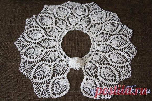 Воротник – накидка крючком от Наталина Рев