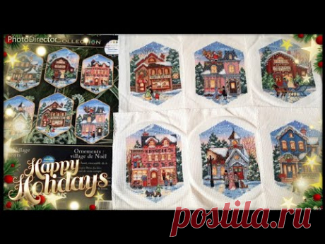 203. Christmas Village Ornaments Dimensions. Рождественская деревня. Вышивка крестом