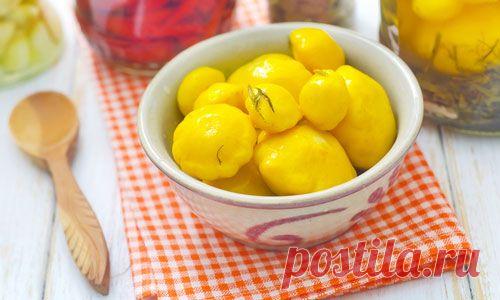 Патиссоны на зиму - Всё про заготовки на зиму