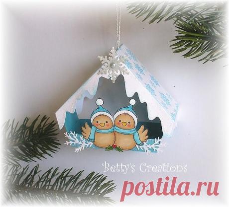 Коробочки, корзинки и новогодние игрушки из картона. Шаблоны