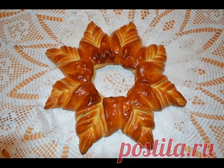 Рождественский и пасхальный венок из теста.