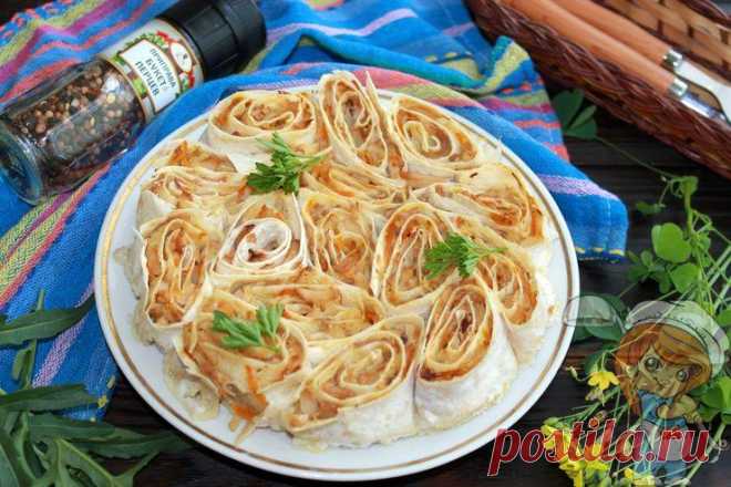 Пирог без замеса с капустой и грибами: вкусно, быстро и оригинально! - Пошаговые фото рецепты без дрожжей, без муки, без мяса, без масла, без яиц Пирог без замеса с капустой и грибами приготовим из лаваша и запечем в яично-молочной заливке. Выйдет красиво, вкусно и аппетитно. Симпатичные розочки с хрустящим верхом и сочным основанием очень хороши.