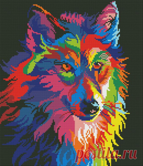 Gallery.ru / радужный Волк - Радужное - Norsvet