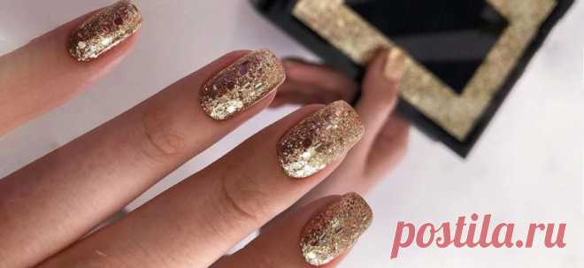 Маникюр золотой с дизайном 2023: стильные идеи + 170 фото