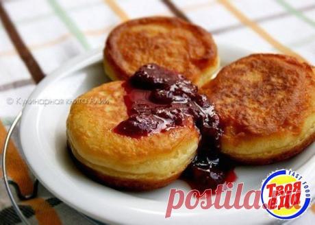 Идеальные пышные оладьи, холодный кефир,получаются хорошие