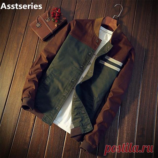 Осенняя Корейская мужская куртка новая Cultivate one's morality короткий параграф цвет соответствующий воротник куртка мужская бейсбольная форма M 5XL купить на AliExpress