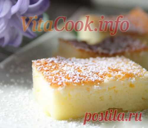 Лимонный пирог-пудинг