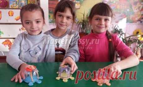 Поделки из пластиковых бутылок. Черепашка. Мастер-класс
