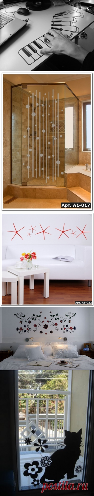 Использование трафаретов и наклеек в интерьере | Роскошь и уют