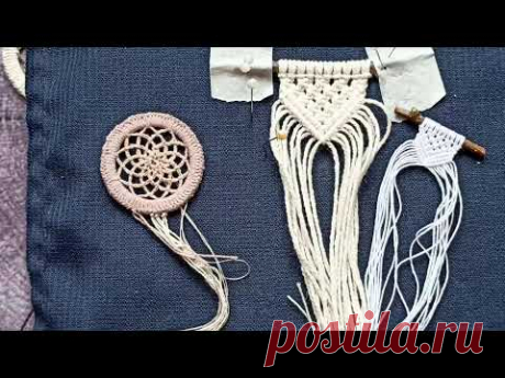 МК мини макраме , немного покупок и процессы работы.