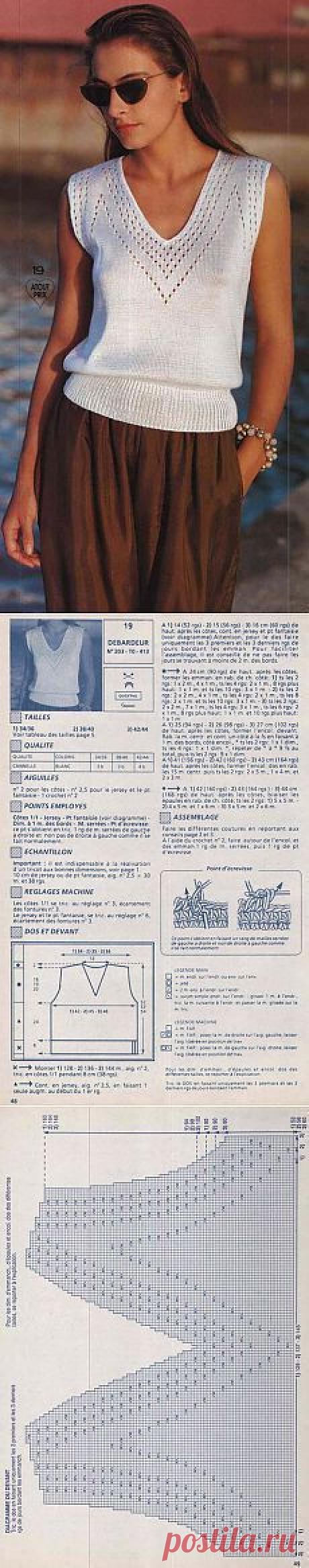 Knitted Pattern... in French from Russian website.
