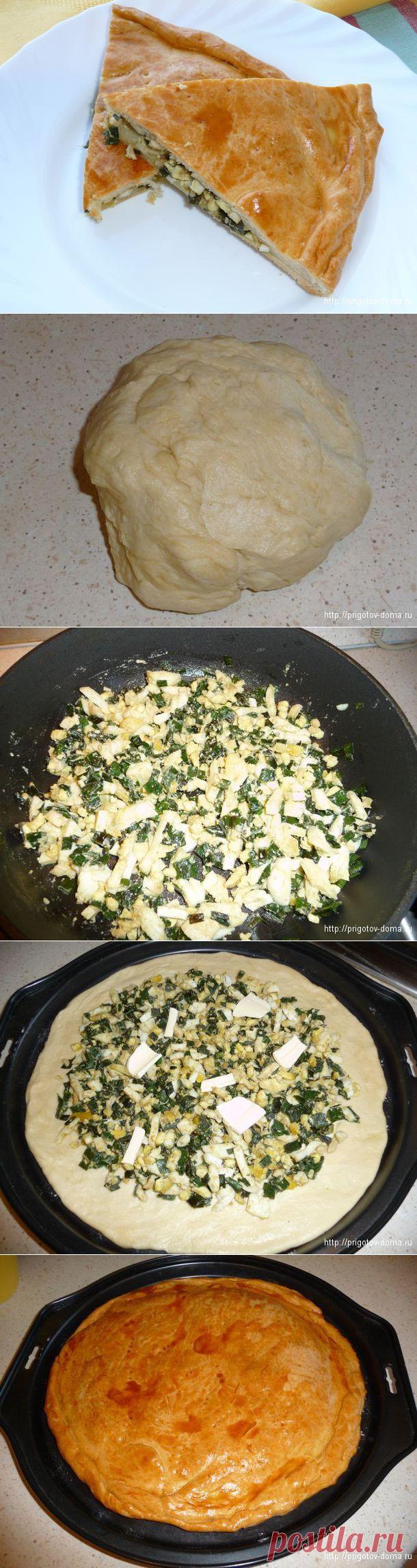 Пирог с зеленым луком и яйцом - тает во рту!.