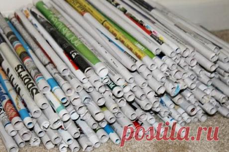 Чем красить газетные трубочки? - LadySpecial.ru