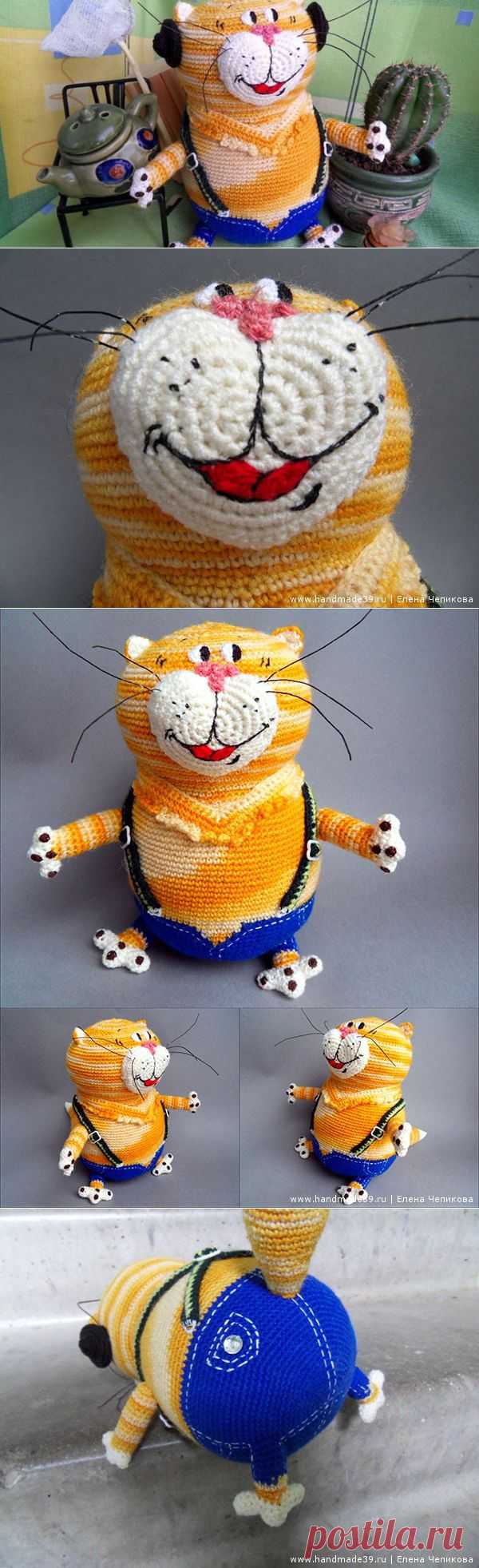 Кот Таити | Вязаные игрушки | HandMade39.ru