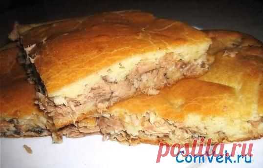 Пицца с рыбными консервами