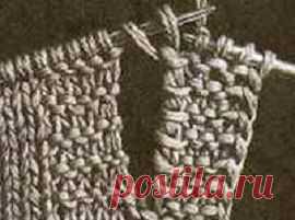 Вывязывание отверстий для пуговиц спицами |