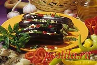 Вкусные закуски из баклажан.