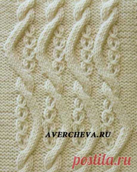 Узор спицами 1006