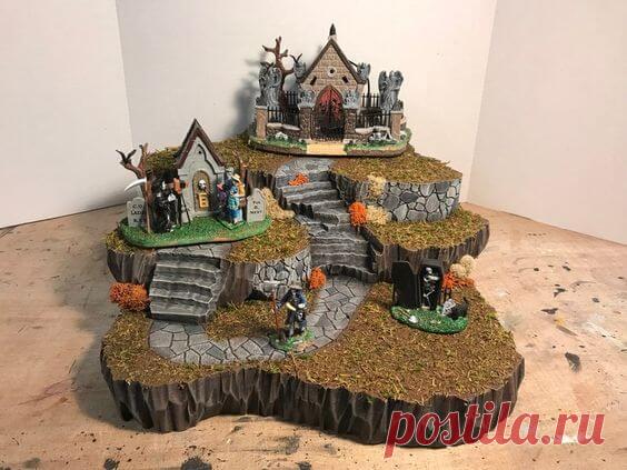 Диорамные интерьерные композиции на Хэллоуин - Planetalsad
