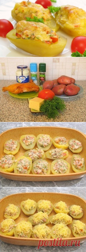 Как приготовить фаршированный картофель - рецепт, ингредиенты и фотографии