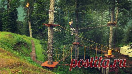 Sochi_Roza-hutor.
Веревочный «ПандаПарк» на горном курорте «Роза Хутор».  / Лето на курорте «Роза Хутор»  |  Россия