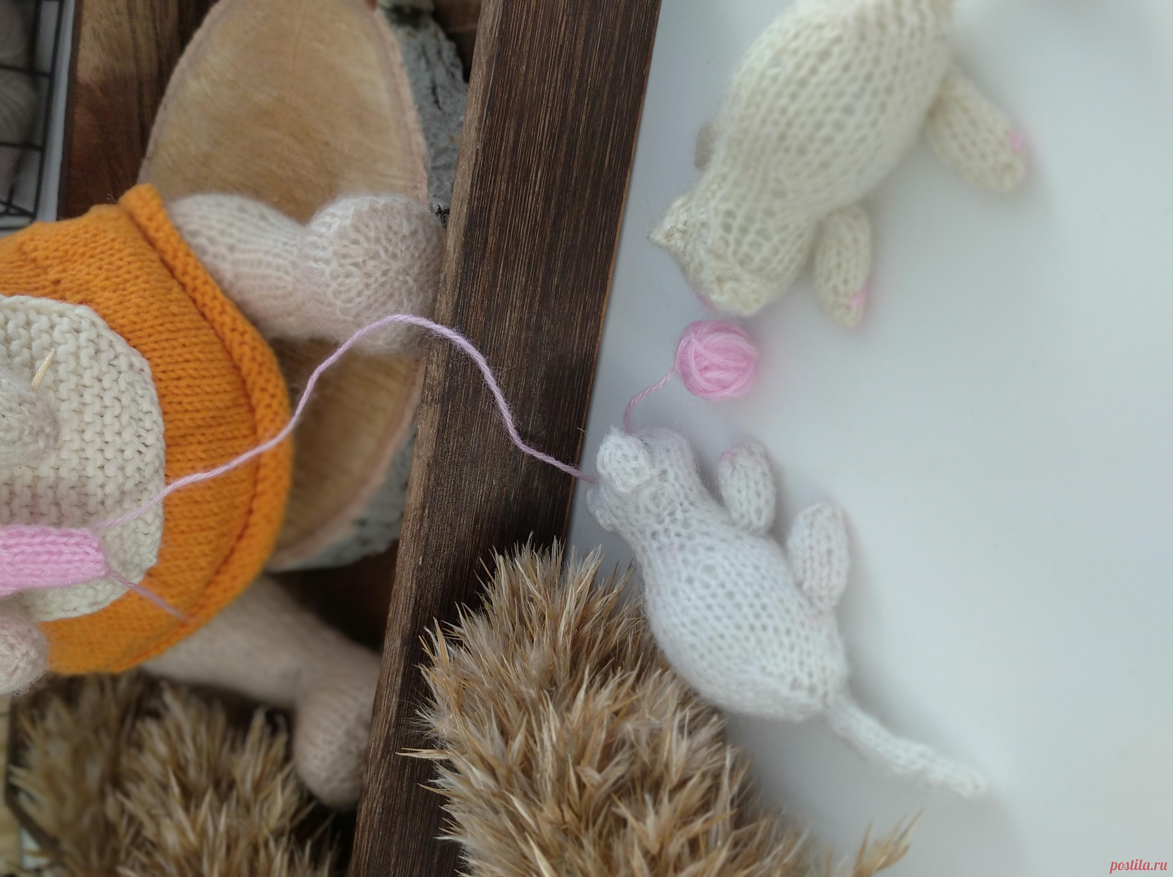 Пожилая семейная пара — куколки спицами