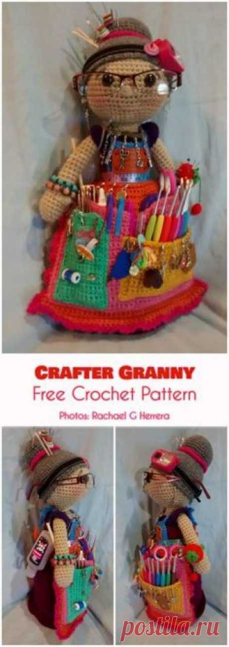 Have you ever seen a more adorable organizer? This pattern was created by very talented designers from Zhaya Designs. The Amigurami Granny Doll is everything you need for organizing your craft tools. It is a scissors pocket, pin cushion and hook divider all in one... plus it has a bunch more useful