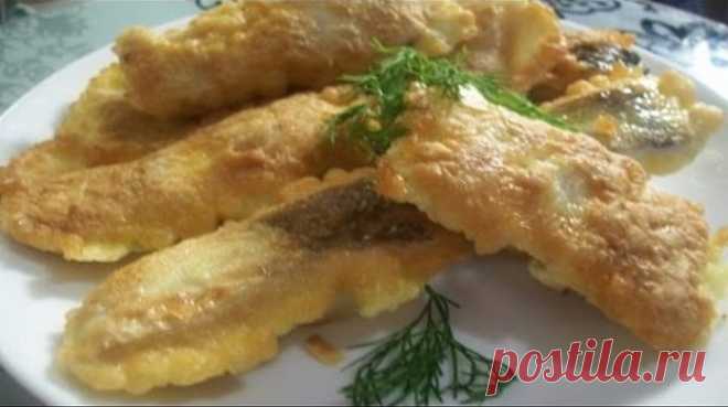 Очень нежная рыба хек в кляре "как у мамы" - просто и быстро!