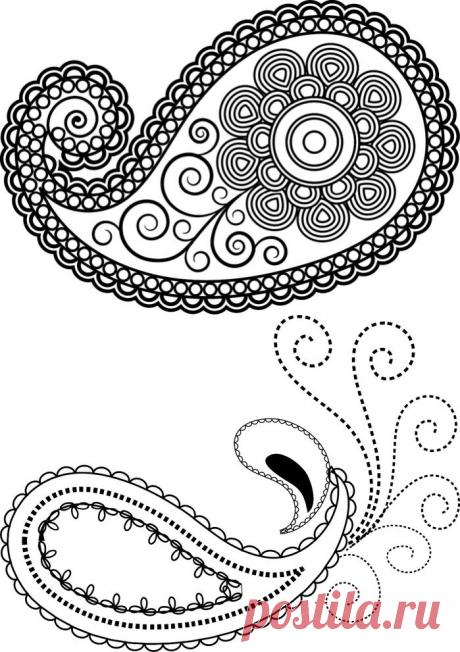 Орнамент Пейсли .