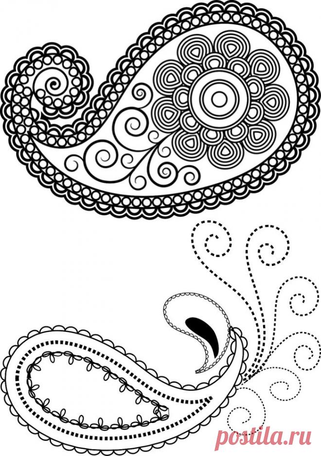 Орнамент Пейсли .